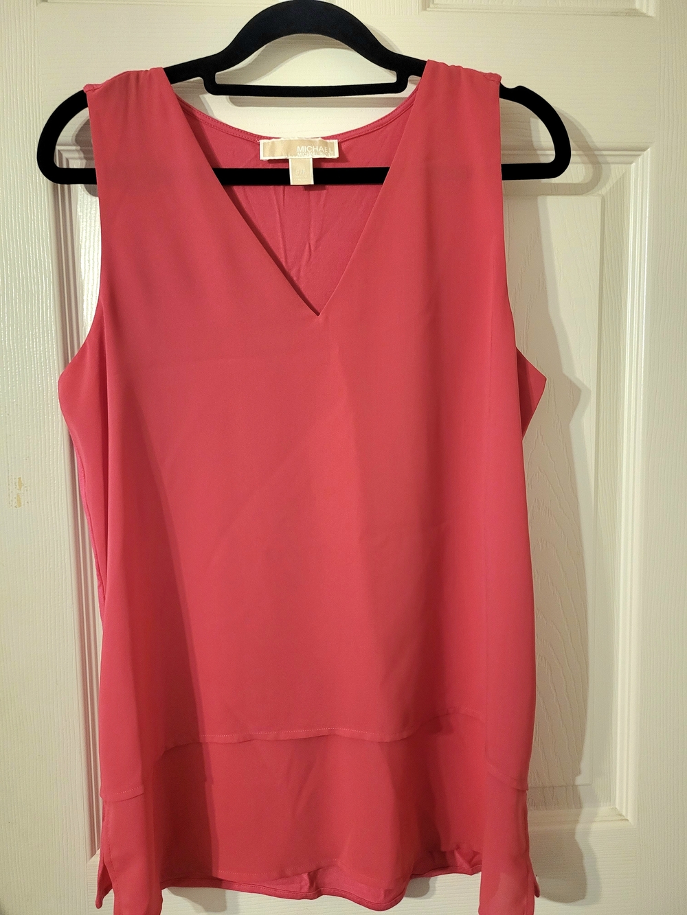Michael Kors Pink V-Neck Sleeveless Camisole
